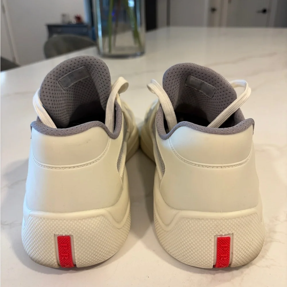 Prada Cream rubber Americas Cup sneakers US13 - Picture 8 of 10